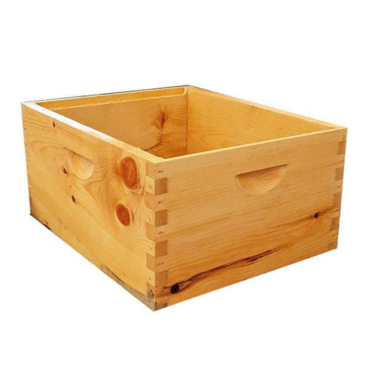 Wax dipped hive box for superior protection and durability.