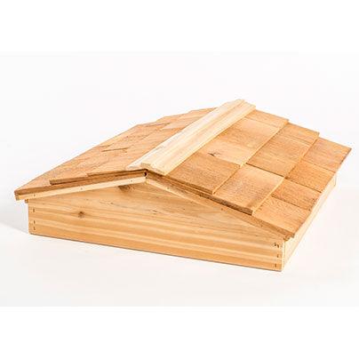 Bee Hive Insulation Cedar Shake Top for Garden Hives-Wax Dipped