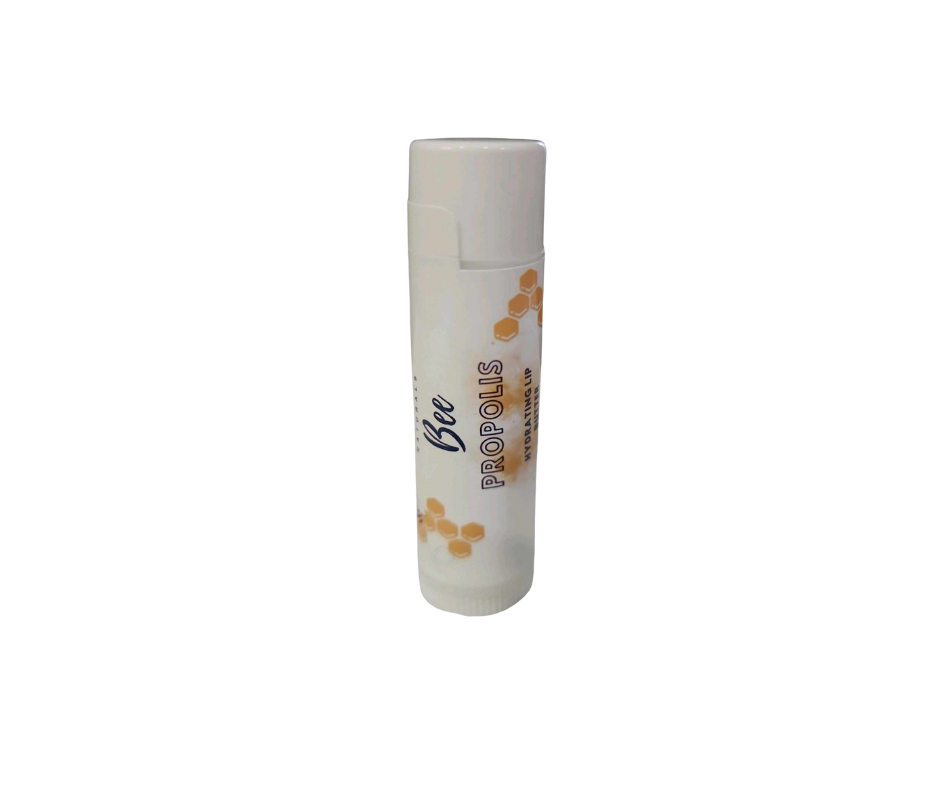 Bee Propolis Lip Butter tube with Canadian beeswax and natural ingredients.