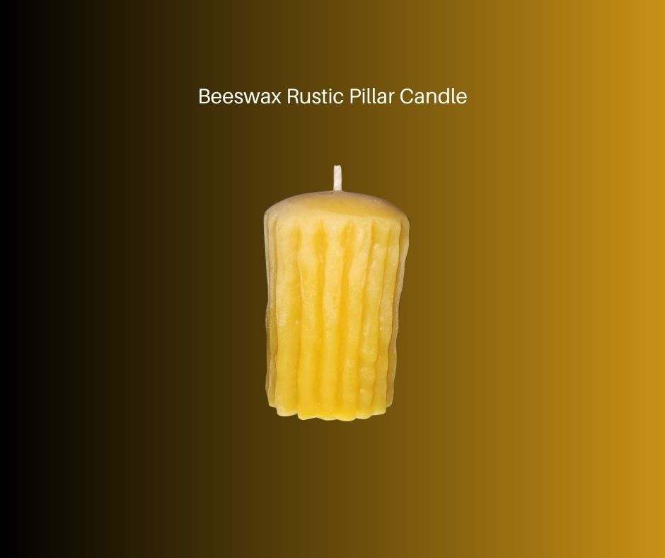 Beeswax Rustic Pillar Candle #2