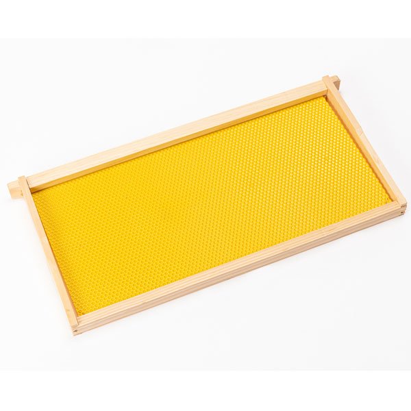 Bee Hive Frames - Durable Canacell Brood Frames for Honey Bees-Yellow