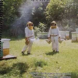 Beekeeping Book - Ontario Beekeeping Manual Cover Featuring Beekeepers in Apiary