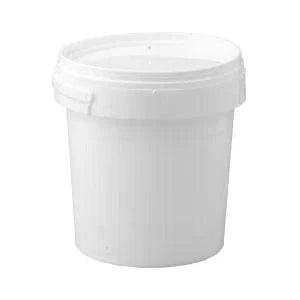 3kg plastic bucket with lid and handle for honey and kitchen storage.