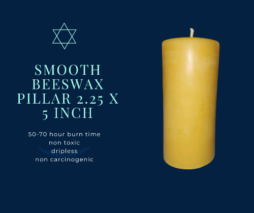 Beeswax Pillar Candles: Smooth Beeswax Candle-Elegant Honey Candle