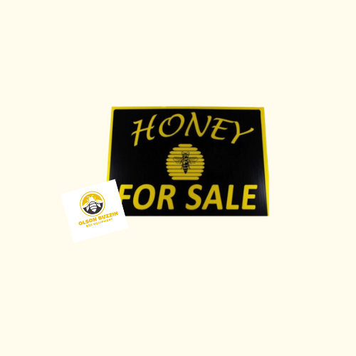 Honey Sign | Bold and Eye-catching Honey For Sale Sign