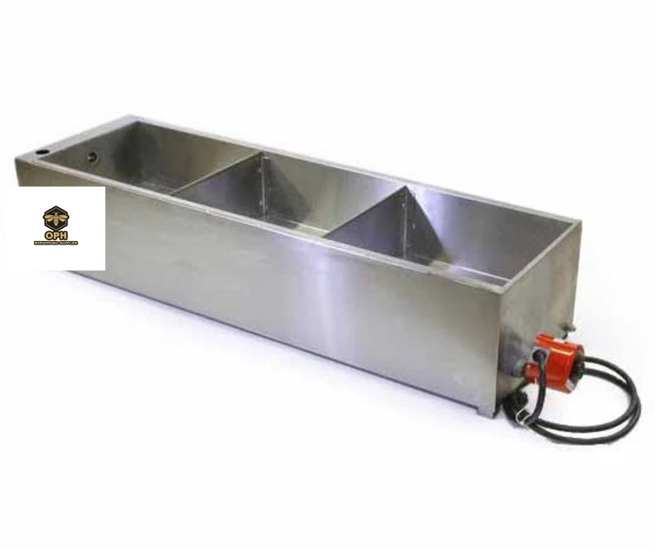 Gravity Clarifier 60 Inch for honey processing, stainless steel construction, ideal for large-scale beekeeping operations.