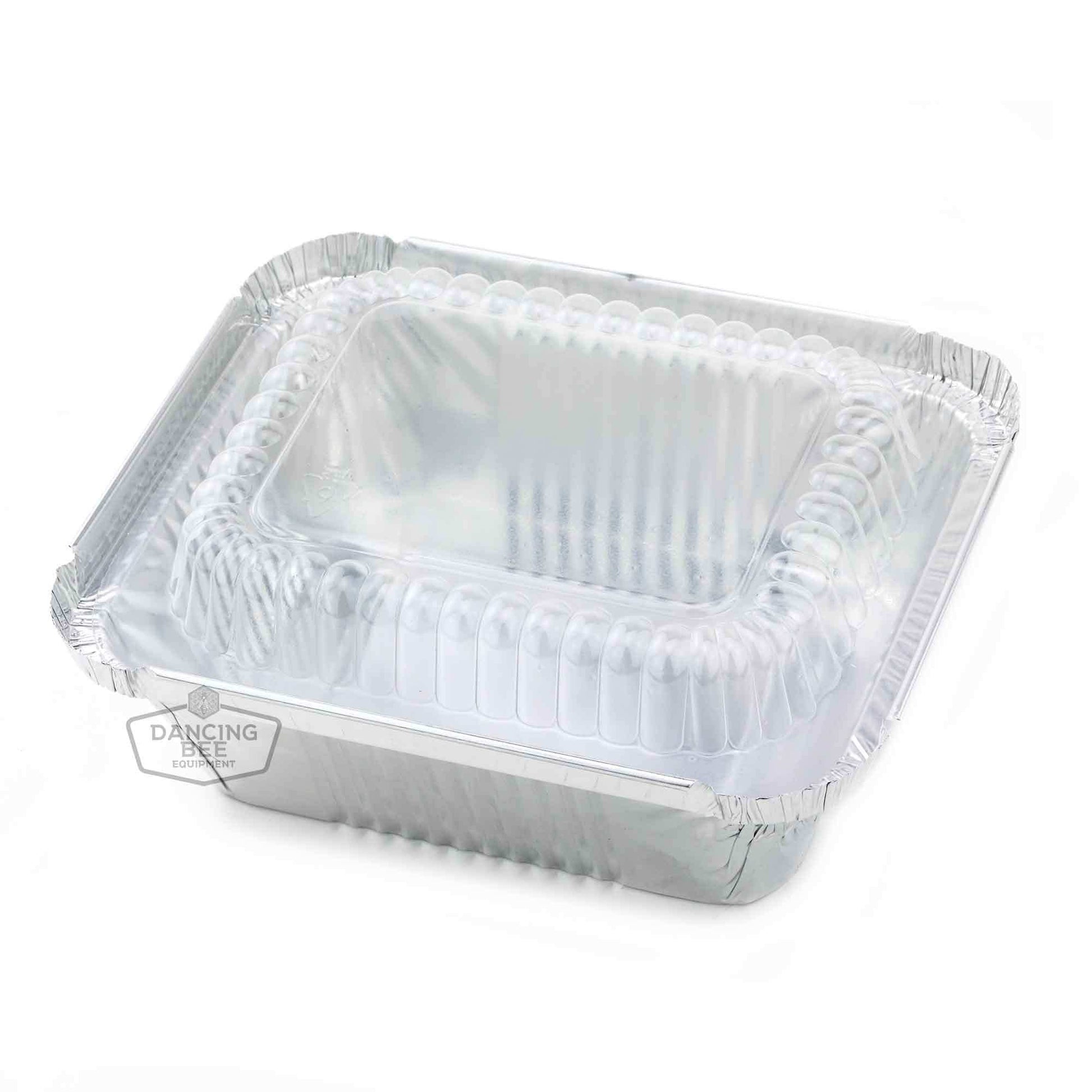 Honey Containers Aluminum comb tray 250 ml for honey storage and display.