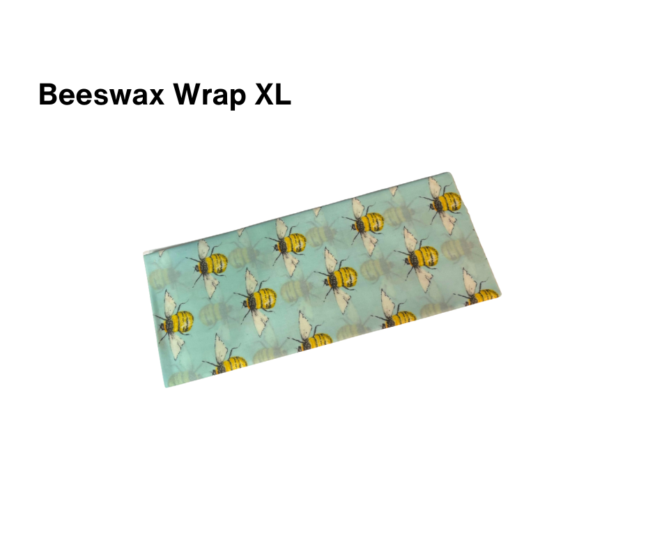 Beeswax Wrap XL aqua bees