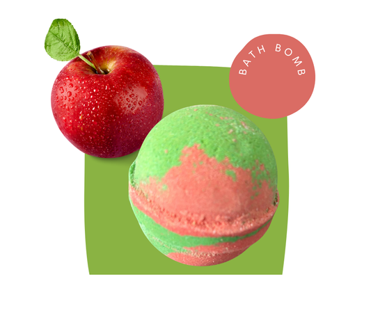 Bath Bomb: Candy Apple Bath Bomb - Set of Three Bath Bombs