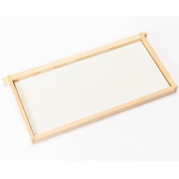 Bee Hive Frames - Durable Canacell Brood Frames for Honey Bees-White