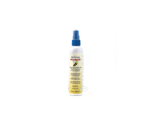 Fischer's Bee Quick 8 oz spray bottle for safe and effective bee removal from honey supers.