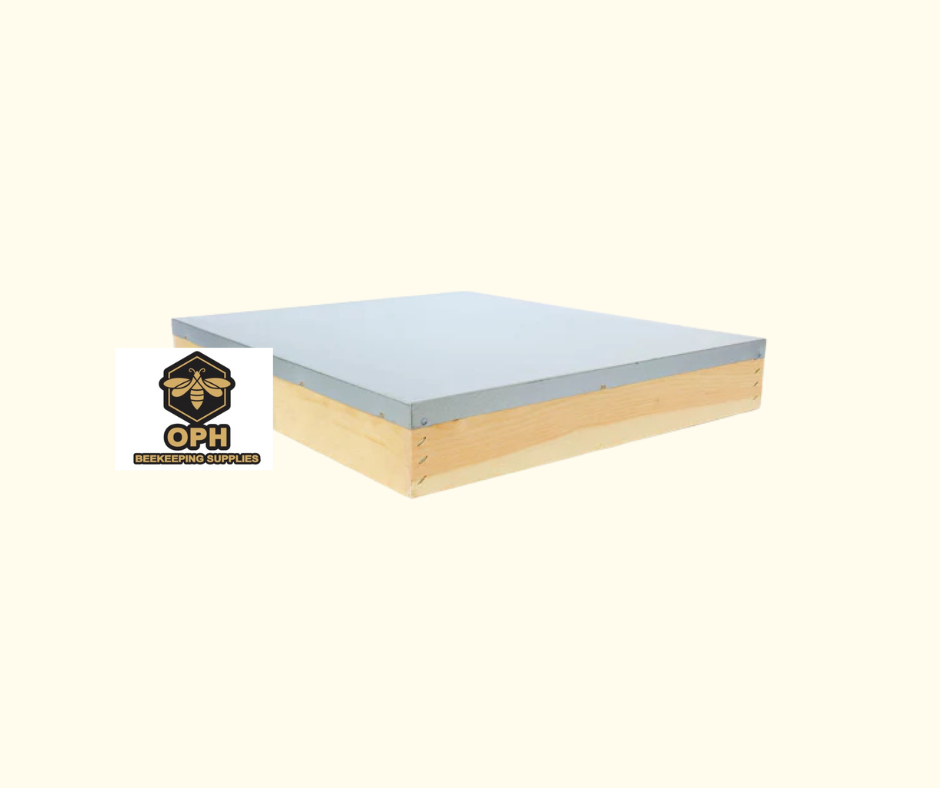 Wooden Lid-Telescopic Hive Cover for Beekeeping, durable and weather-resistant.