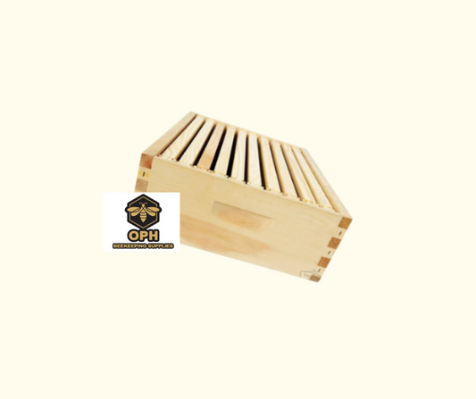 Medium super & frames honey expansion kit for growing apiaries, made from white pine with plastic foundation, ideal for beekeeping.