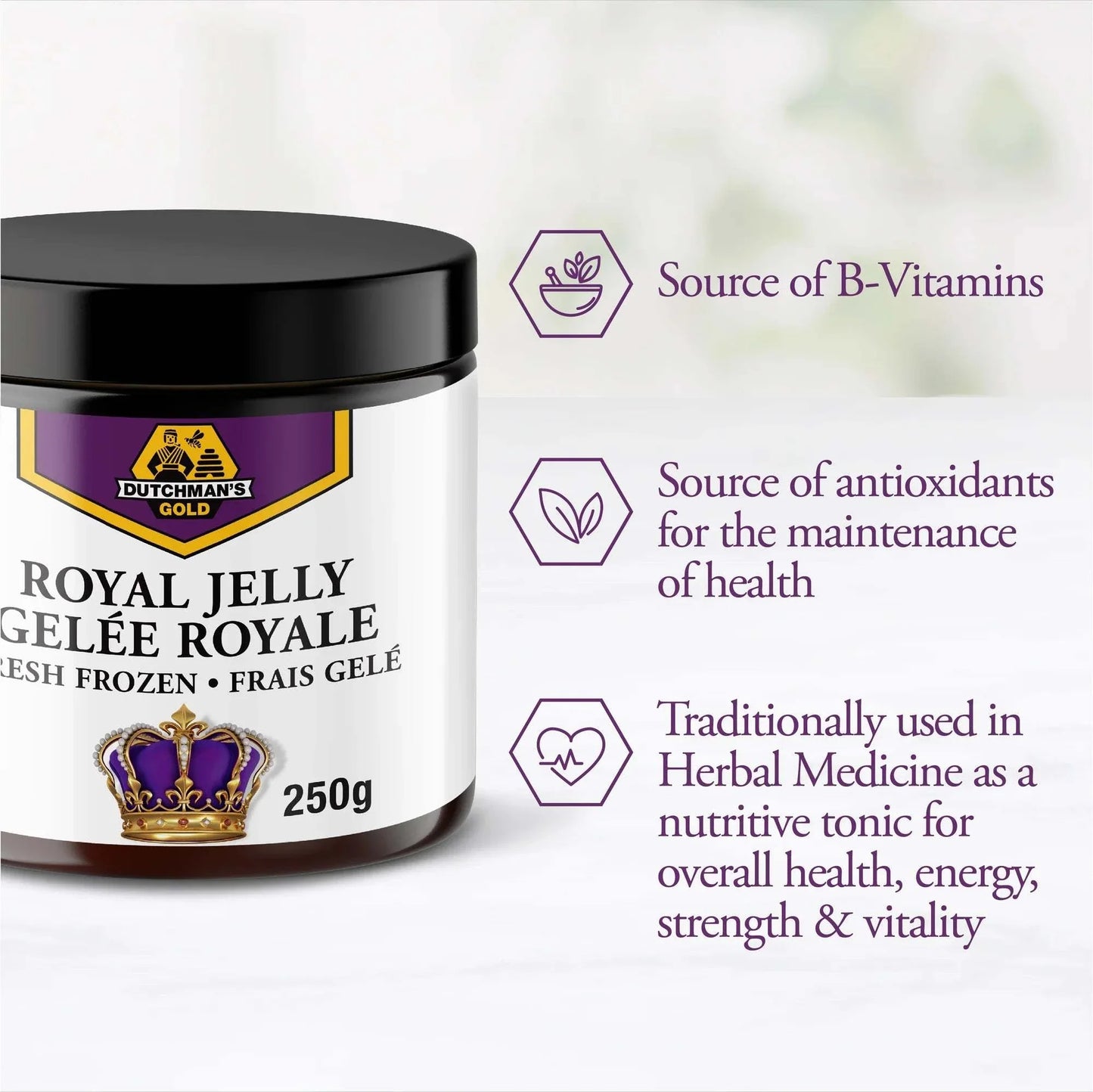 Royal Jelly: Fresh Frozen 60 ml - Premium Health Supplement