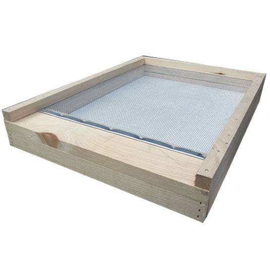 Wax dipping service for screen bottoms enhances protection and durability for beekeeping equipment.