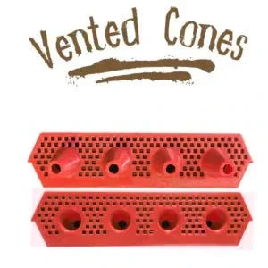 ProtectaBEE vented cone set for beehive protection and ventilation.