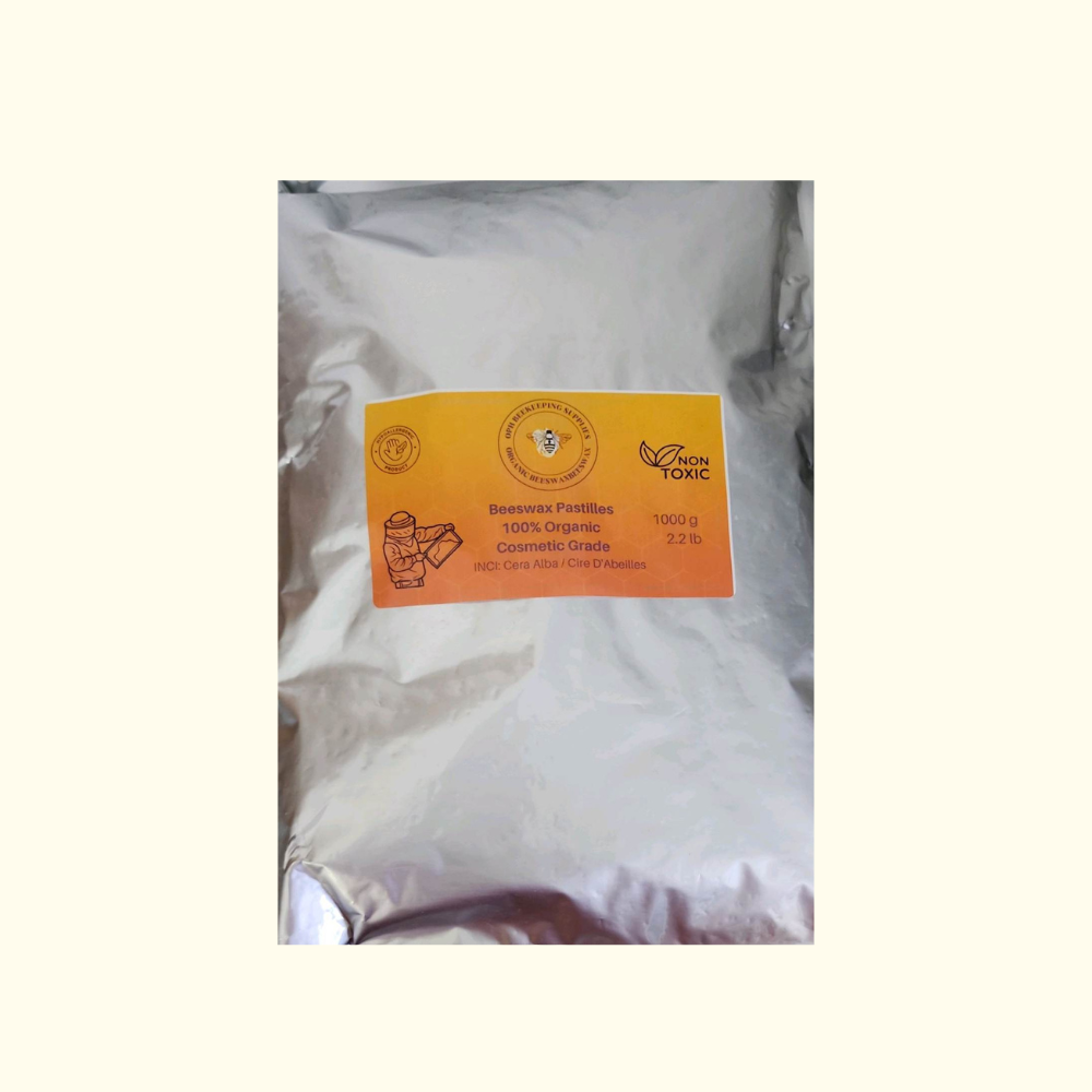 Beeswax-Natural Canadian Beeswax Pastilles-100% Natural 1 kg