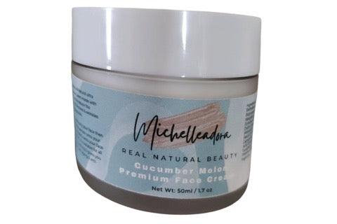 Cucumber Melon Premium Face Cream jar, 50 ml, hydrating and non-greasy formula for radiant skin.