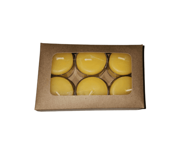 Pack of Six Tealights (beeswax)