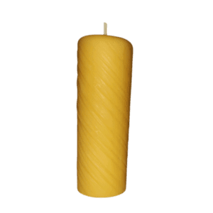 Beeswax Decorative Swirl Candle 1.75 " x 5.25"