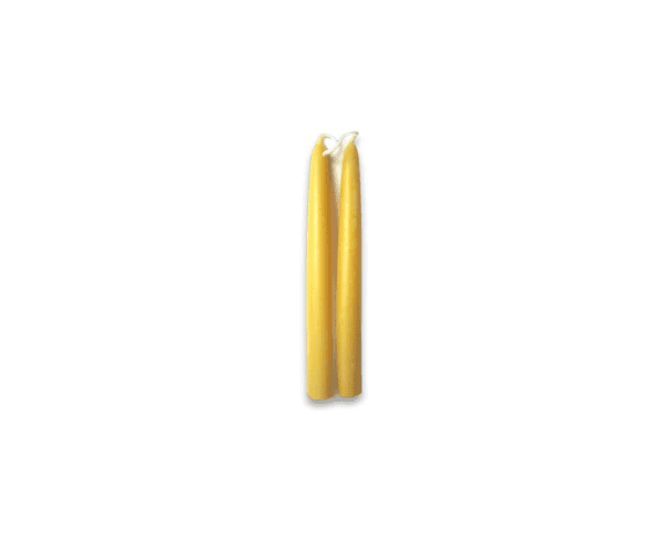 Taper Candles (pair) 8 inch golden
