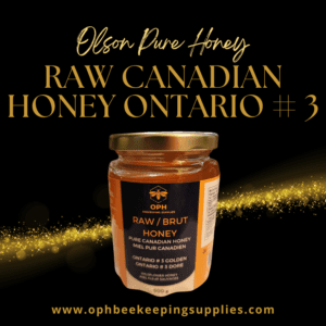 Raw Canadian Honey 500 g Ontario # 3 Golden